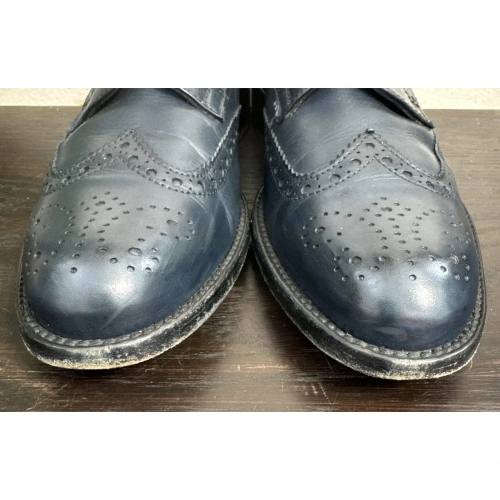 Clif Paris shoes 35.5  Blue Color leather 1